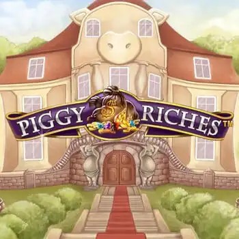 Piggy Riches online game logo by NetEnt on buusticasinos-fi.com