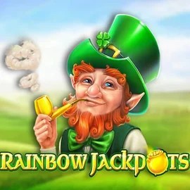 Rainbow Jackpots slot logo by Red Tiger Gaming at Buusti CasinoRainbow Jackpots